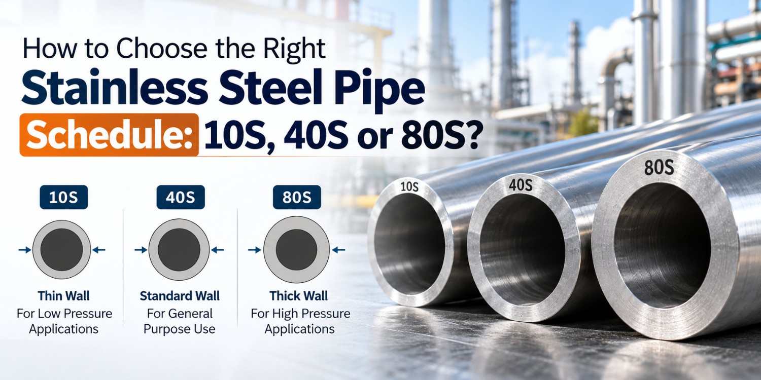 How to Choose the Right Stainless Steel Pipe Schedule: 10S, 40S or 80S?